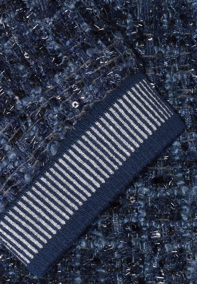 Żakiet z tkaniny chanel ze ściągaczami