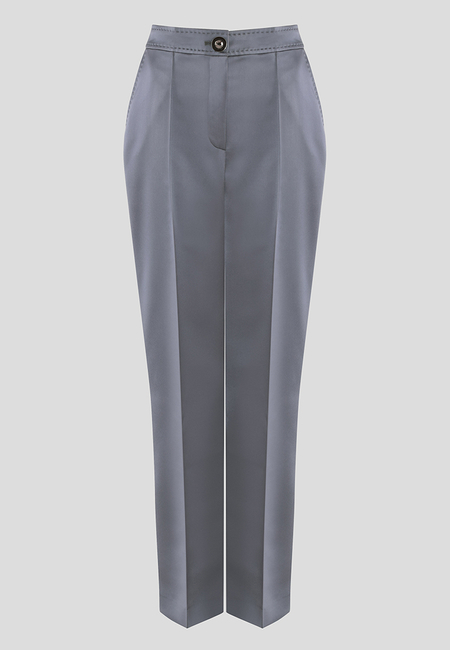 Szare spodnie z lekkim błyskiem