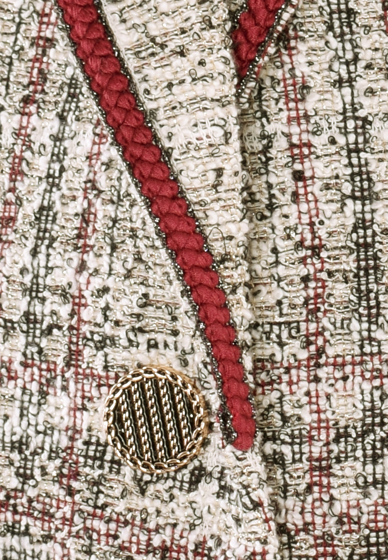 Ciepły żakiet z błyszczącą nitką