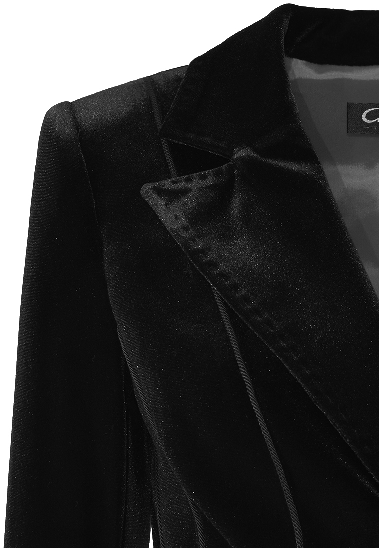 Welurowy żakiet z lekkim błyskiem