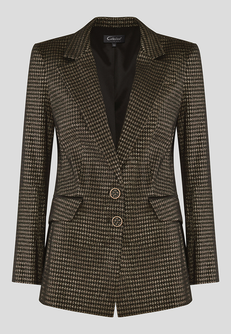 Żakiet z motywem złotej kurzej stopki