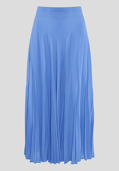 Plisowana spódnica w kolorze niebieskim