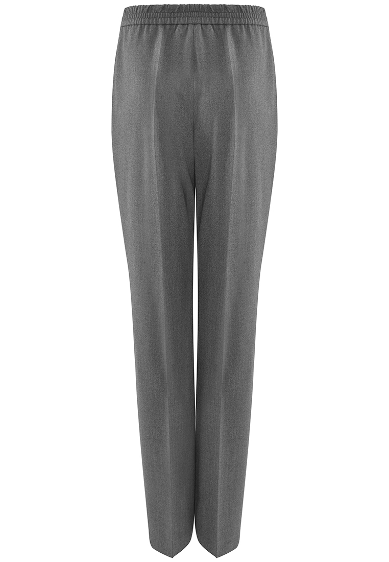 Szare spodnie z kontrastowymi wypustkami