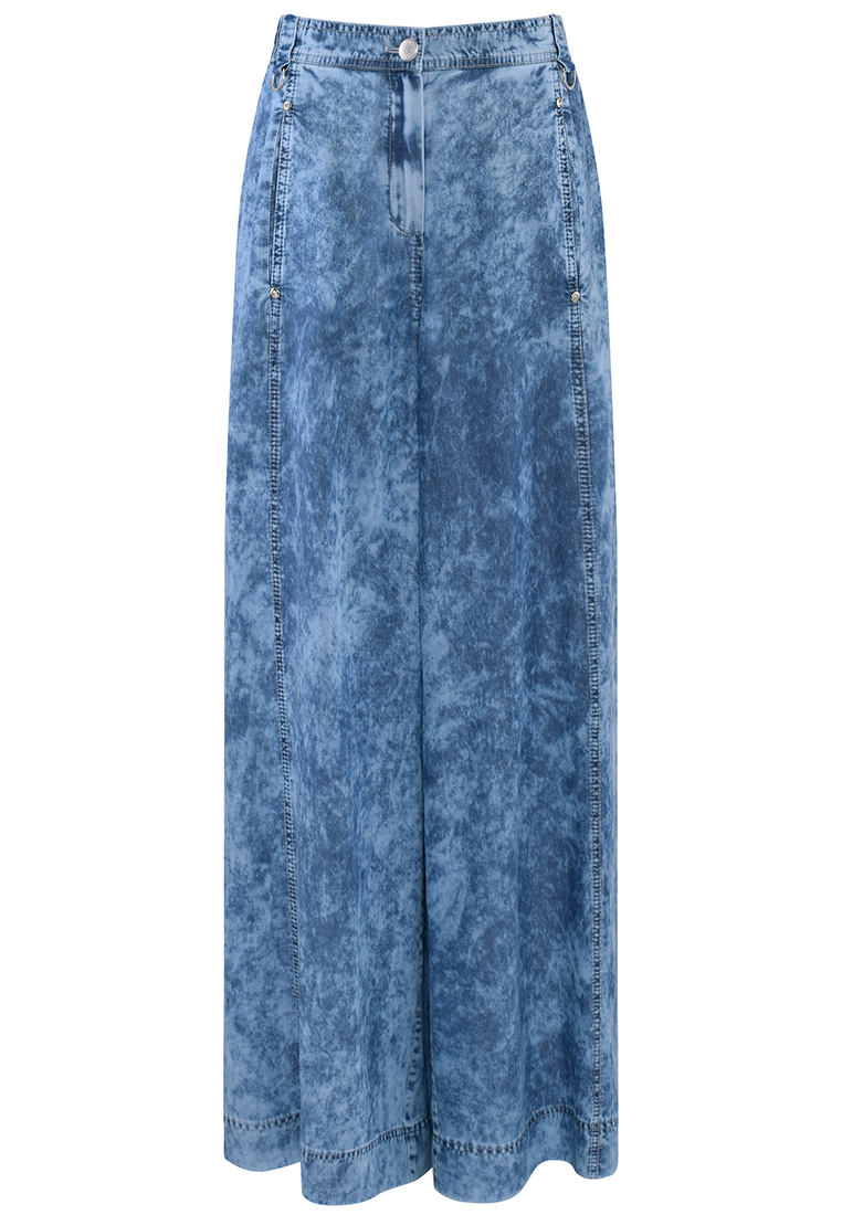 Spodnie denim o wzorze marmurka