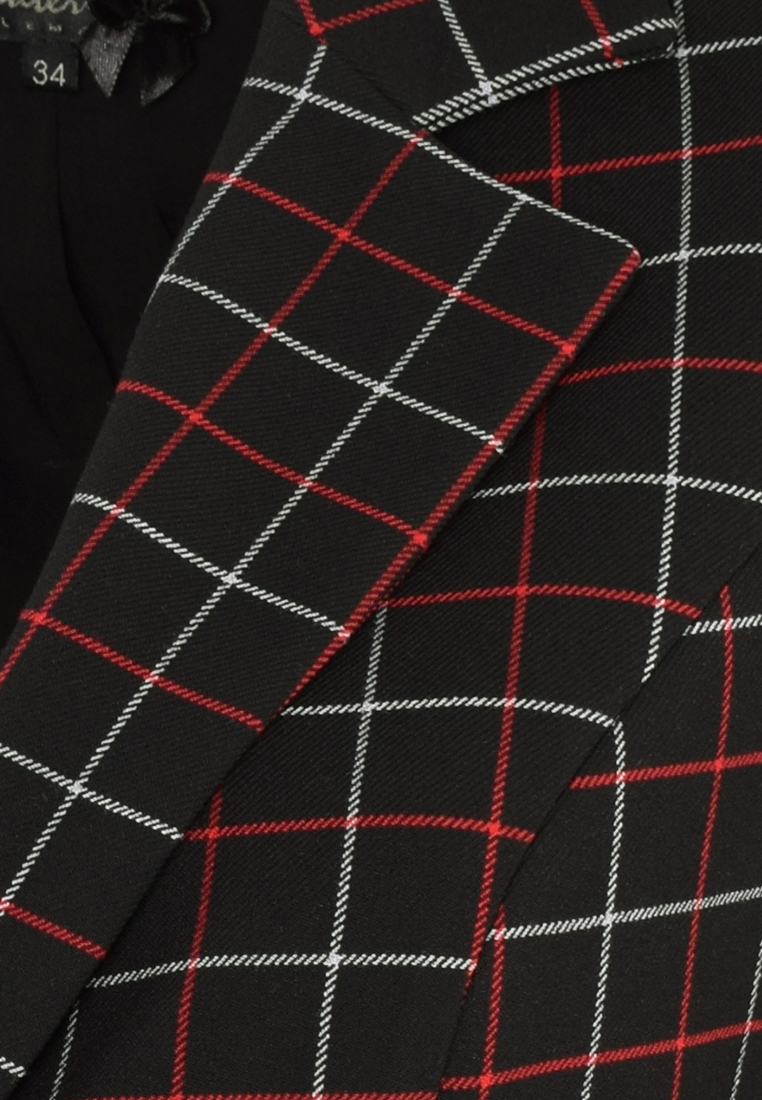 Żakiet w biało-czerwoną kratkę