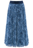 Plisowana spódnica w kolorze denim