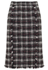 Ołówkowa spódnica w czarno-białą kratę