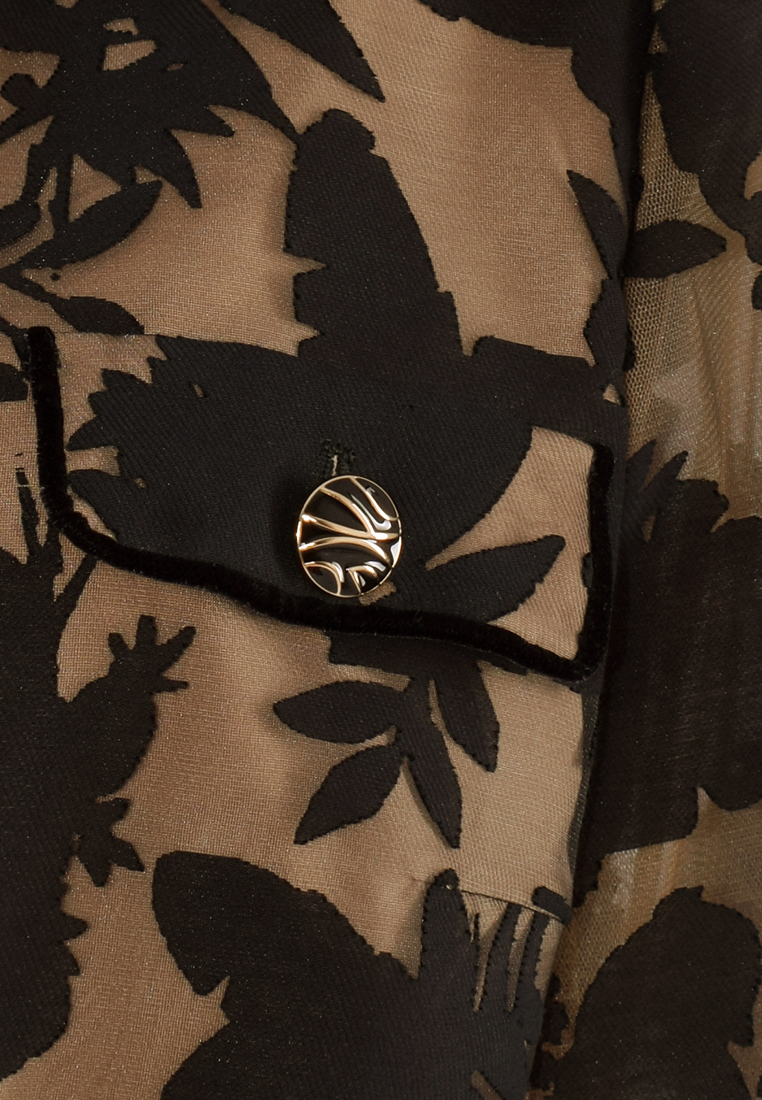 Elegancki żakiet z kontrastową podszewką