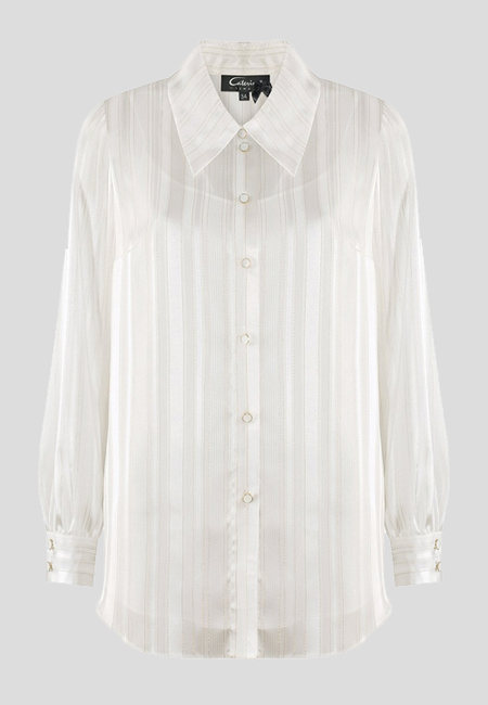 Biała bluzka koszulowa