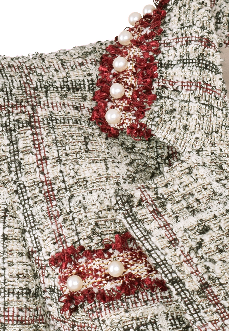 Ciepły żakiet z perełkami