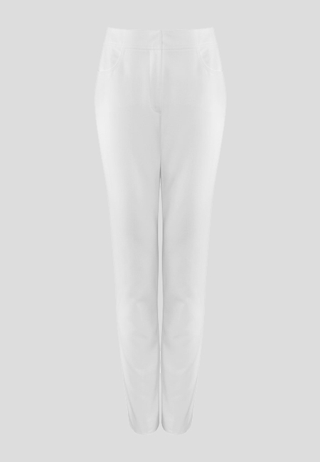 Klasyczne spodnie w kolorze białym