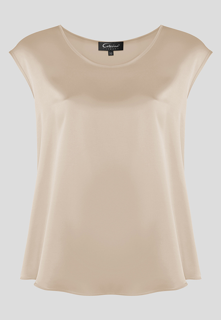 Swobodna bluzka w kolorze beżowym