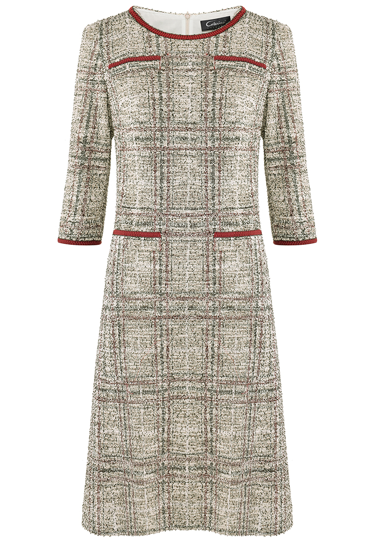 Ciepła sukienka z błyszczącą nitką