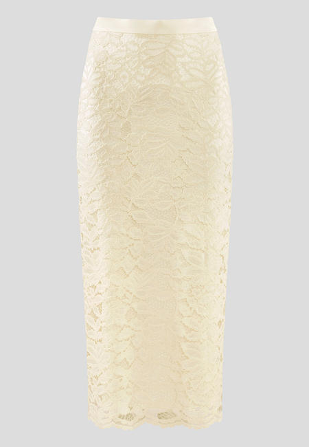 Ołówkowa spódnica z koronki