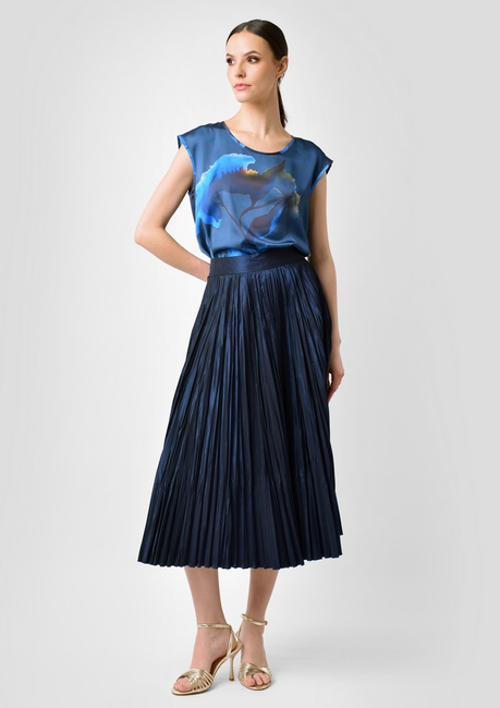 Swobodna bluzka z motywem kwiatowym