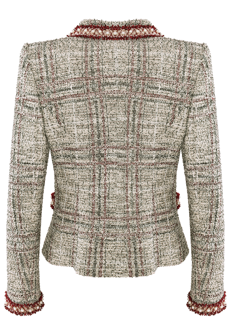 Ciepły żakiet z perełkami