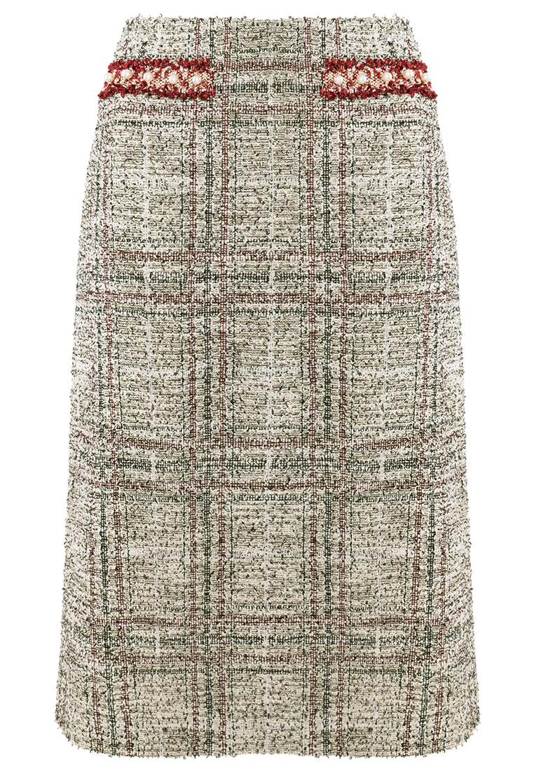 Ciepła spódnica z perełkami