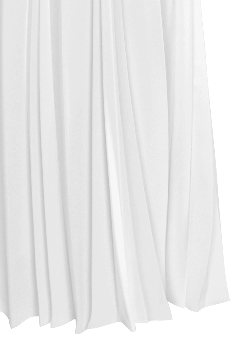 Plisowana spódnica w kolorze białym