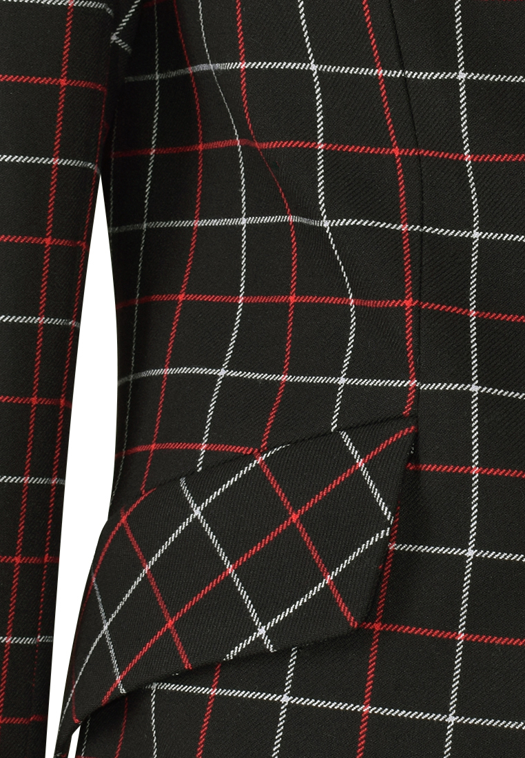 Żakiet w biało-czerwoną kratkę