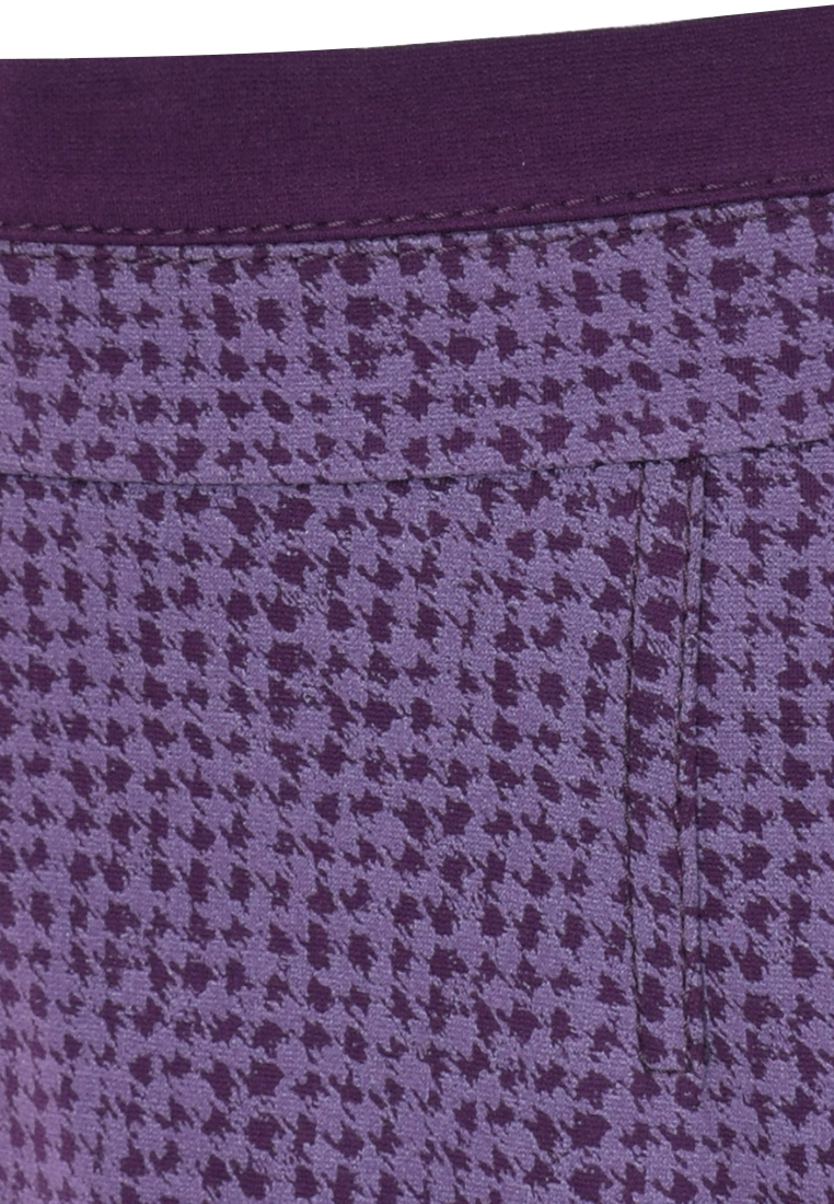 Fioletowa spódnica z motywem kurzej stopki