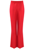 Czerwone spodnie z szerokimi nogawkami