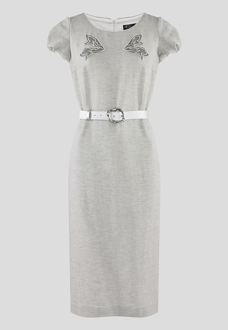 Bawełniana sukienka z aplikacją