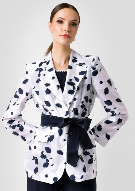 Żakiet z wiązaniem