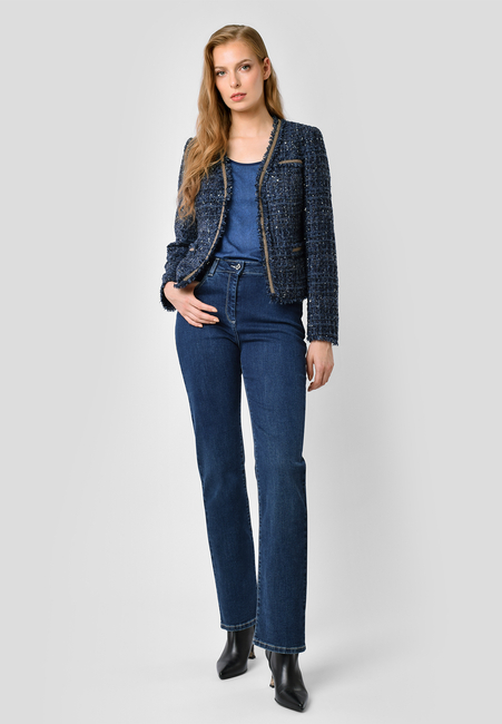 Jeansy z prostymi nogawkami