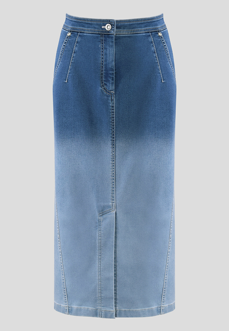 Cieniowana spódnica denim