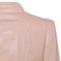 Różowa kurtka z eco-skóry 