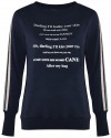Sweter z mieniącymi się napisami