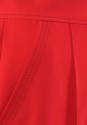 Czerwone spodnie w kant