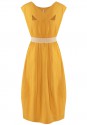 Żółta sukienka z haftem