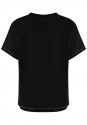 Czarny t-shirt z aplikacją