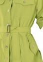 Zielona bluzka ze stójką