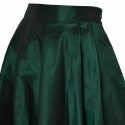 Zielona spódnica z wiskozowej tafty