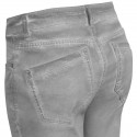 Szare spodnie jeansowe z lekko przecieranej tkaniny