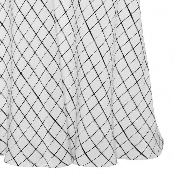Spódnica z wiskozowej tkaniny o deseniu delikatnej kratki