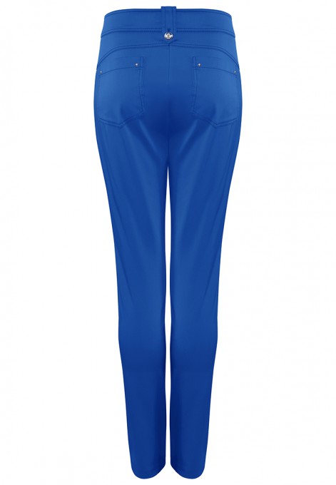 Kobaltowe spodnie typu cygaretki