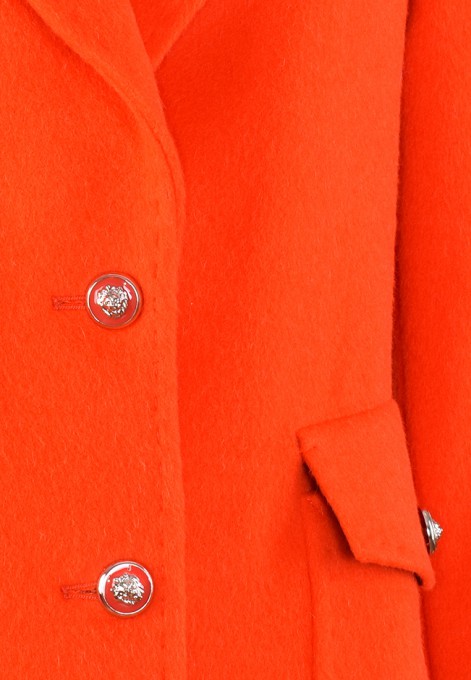 Płaszcz typu dyplomatka w kolorze pomarańczowym