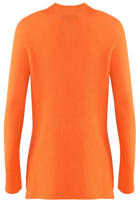 Wełniany sweter w kolorze pomarańczowym