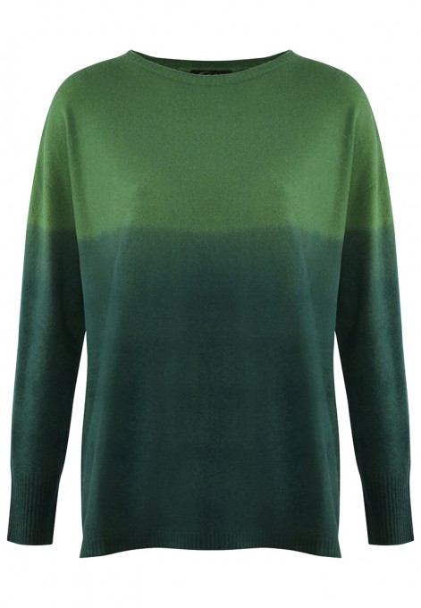 Sweter w odcieniach zieleni