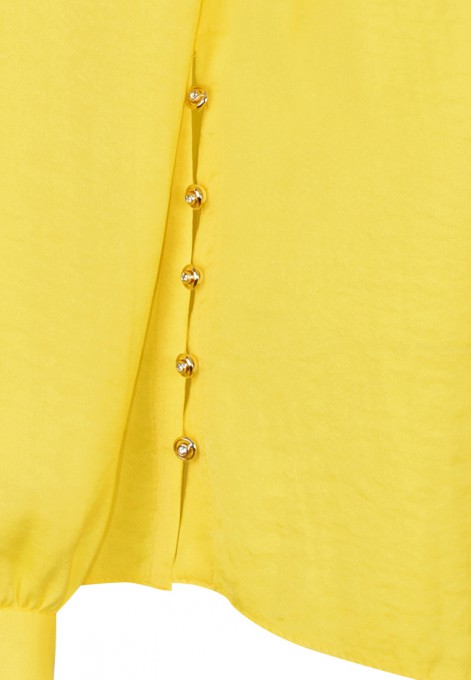 Żółta bluzka z kołnierzykiem