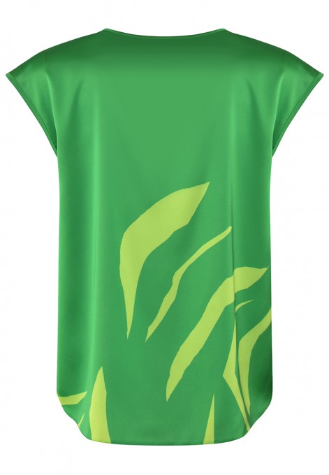 Swobodna bluzka w kolorze zielonym