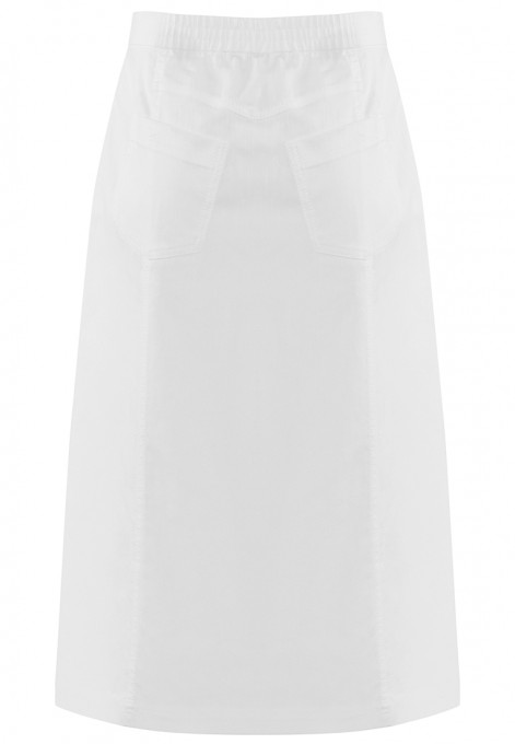 Rozszerzana spódnica w kolorze białym
