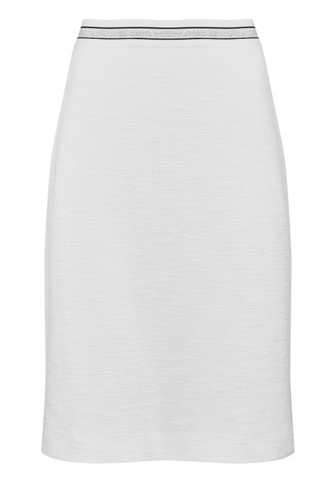 Ołówkowa spódnica w kolorze białym