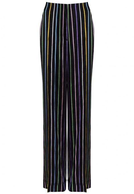 Spodnie w kolorowy prążek