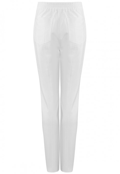 Klasyczne spodnie w kolorze białym