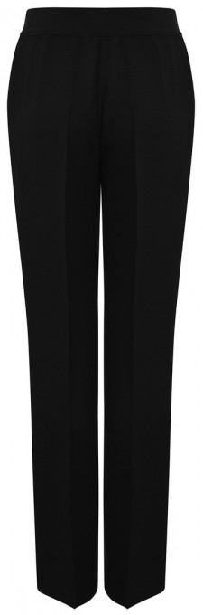 Czarne spodnie z lejącej tkaniny
