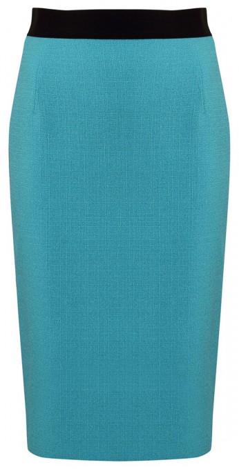 Ołówkowa spódnica w kolorze turkusowym